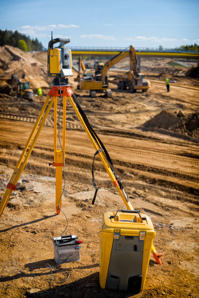 Engineers reviewing survey data for a large infrastructure project